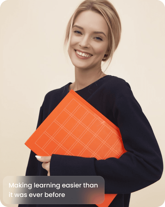 Teacher holding books
